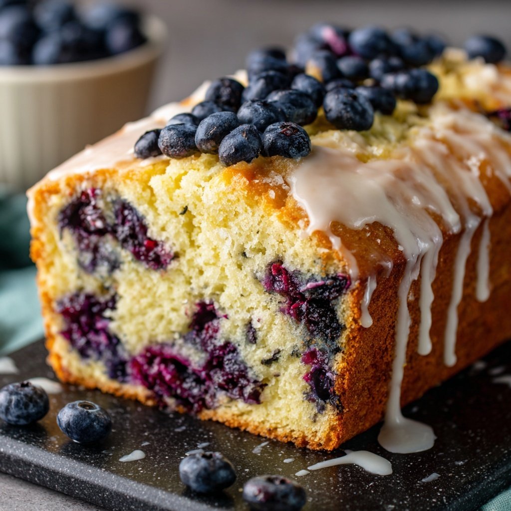 Baking & Desserts Lemon Blueberry Loaf Cake