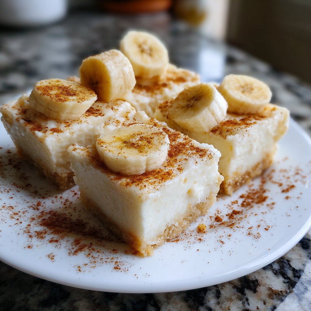 Cinnamon Banana Yogurt Squares