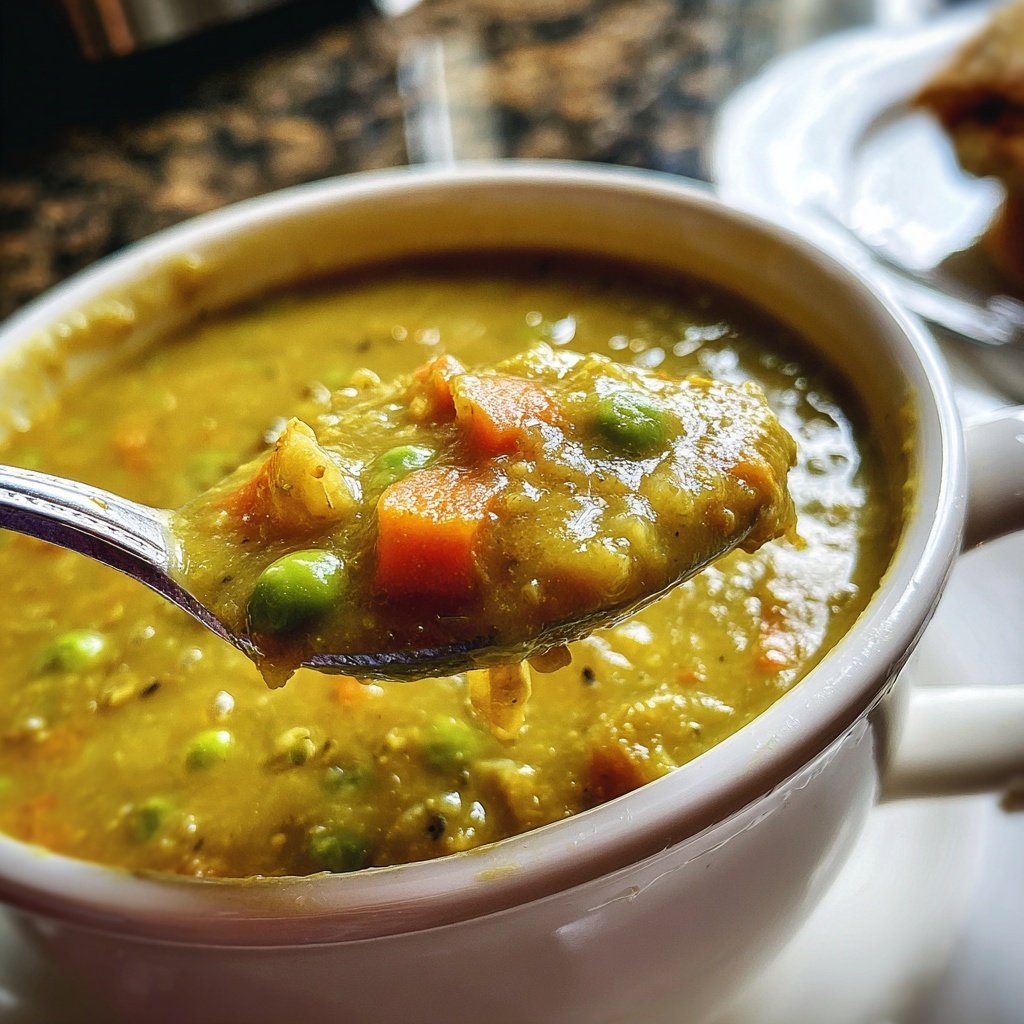 Healthy Crockpot Split Pea Soup