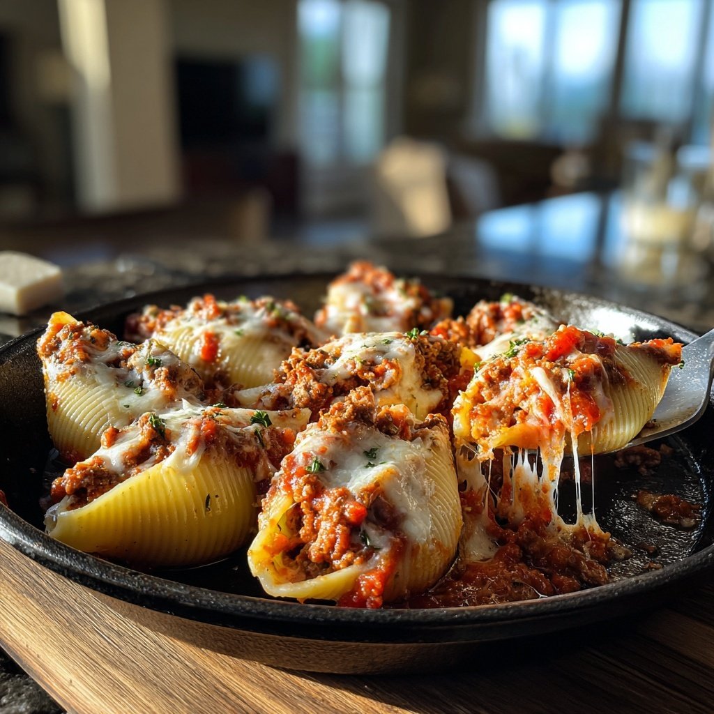 Ground Beef Stuffed Shells