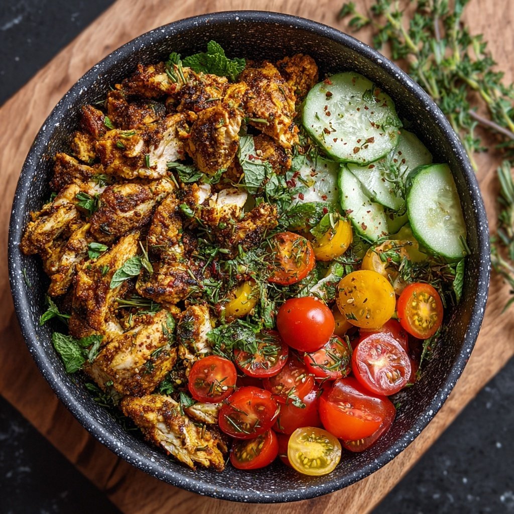 Easy Chicken Shawarma Bowl