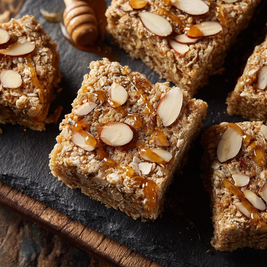 Vanilla Almond Oat Breakfast Squares