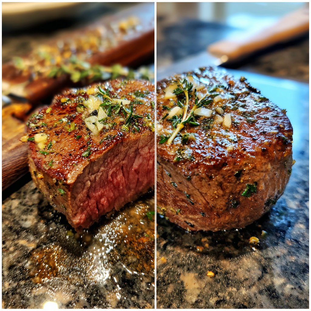 Filet Mignon with Garlic Butter
