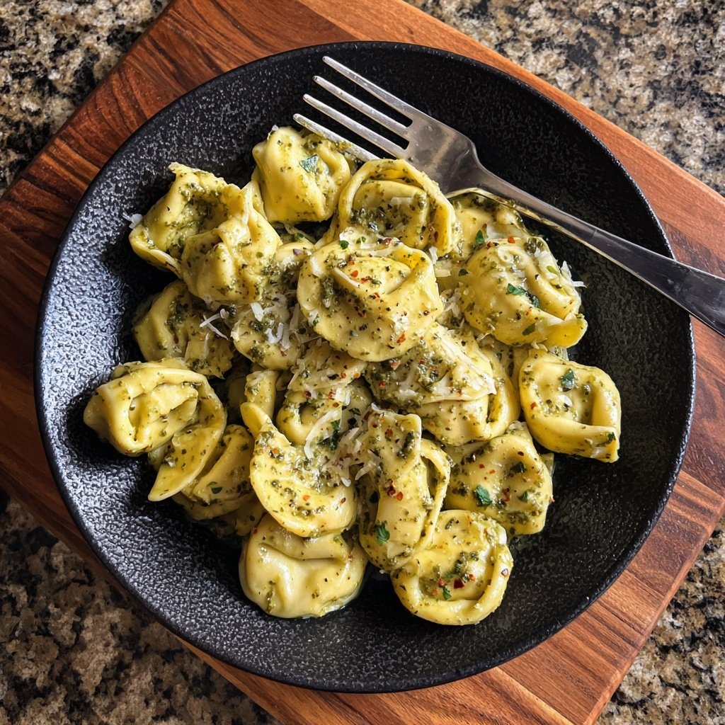 Creamy Pesto Tortellini