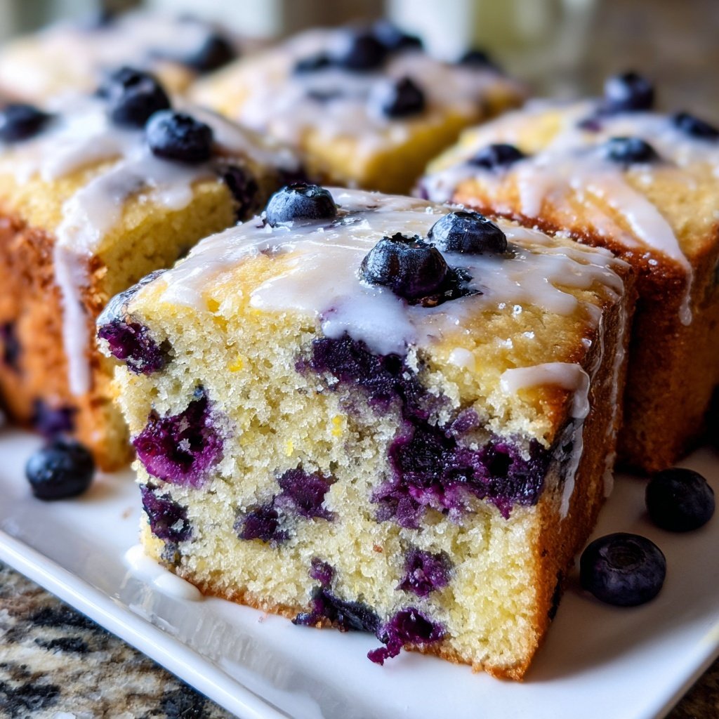 Blueberry Lemon Snack Cake