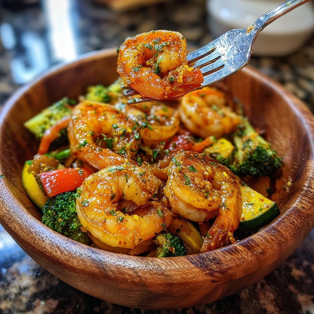 Easy Healthy Shrimp Bowl With Vegetables