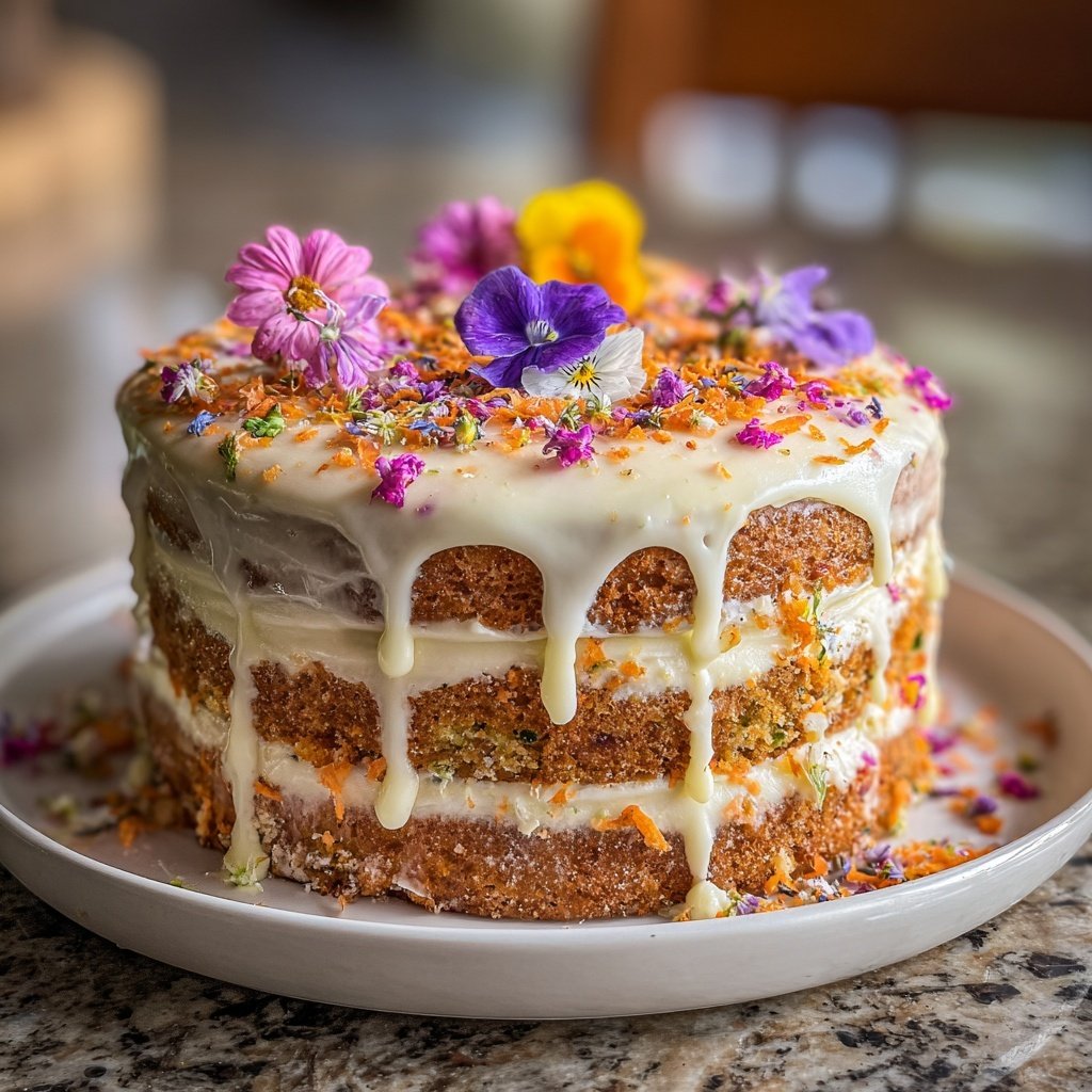 Light Spring Carrot Cake
