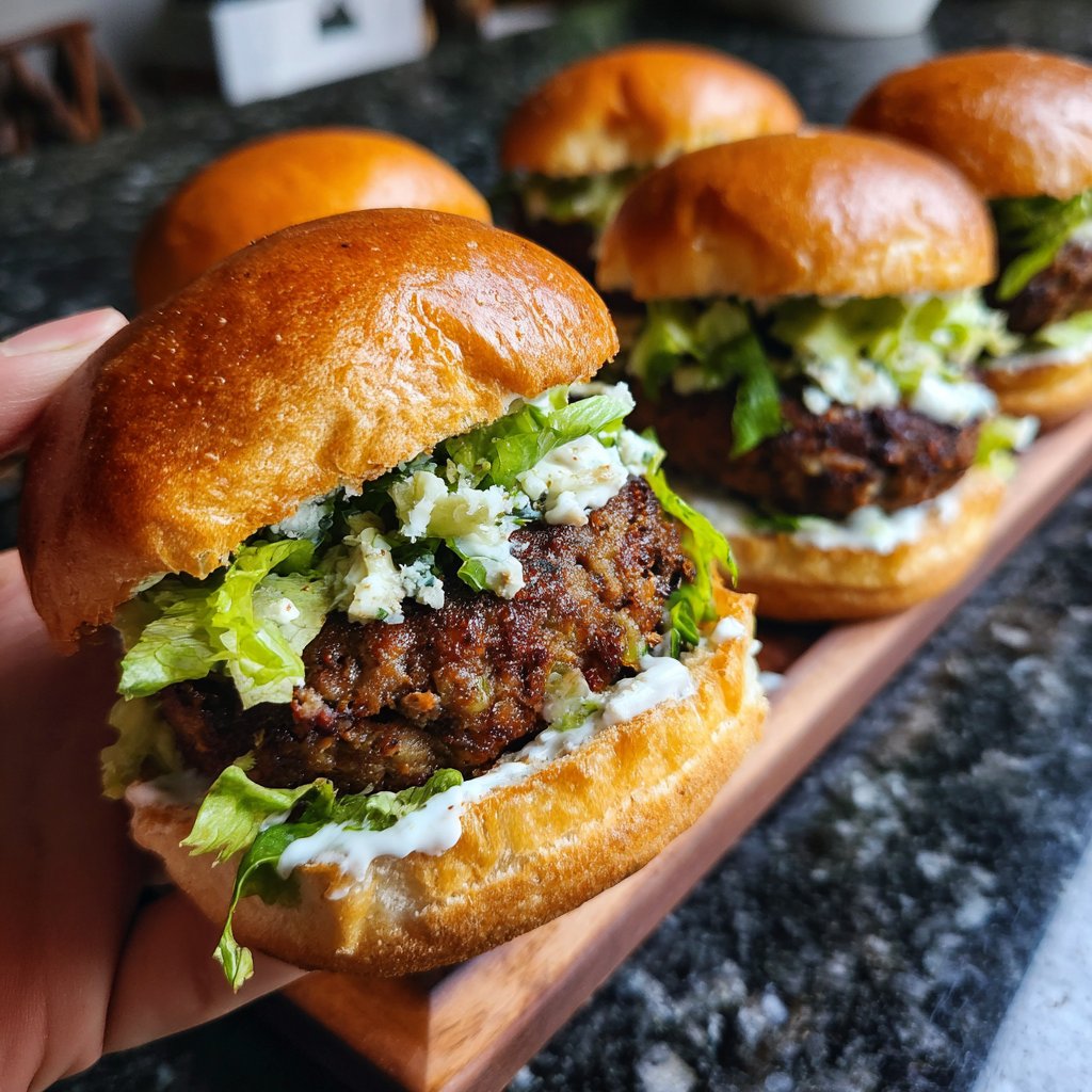 Sliders with Mushroom Patties