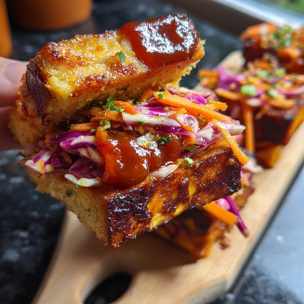 Sliders with BBQ Tofu